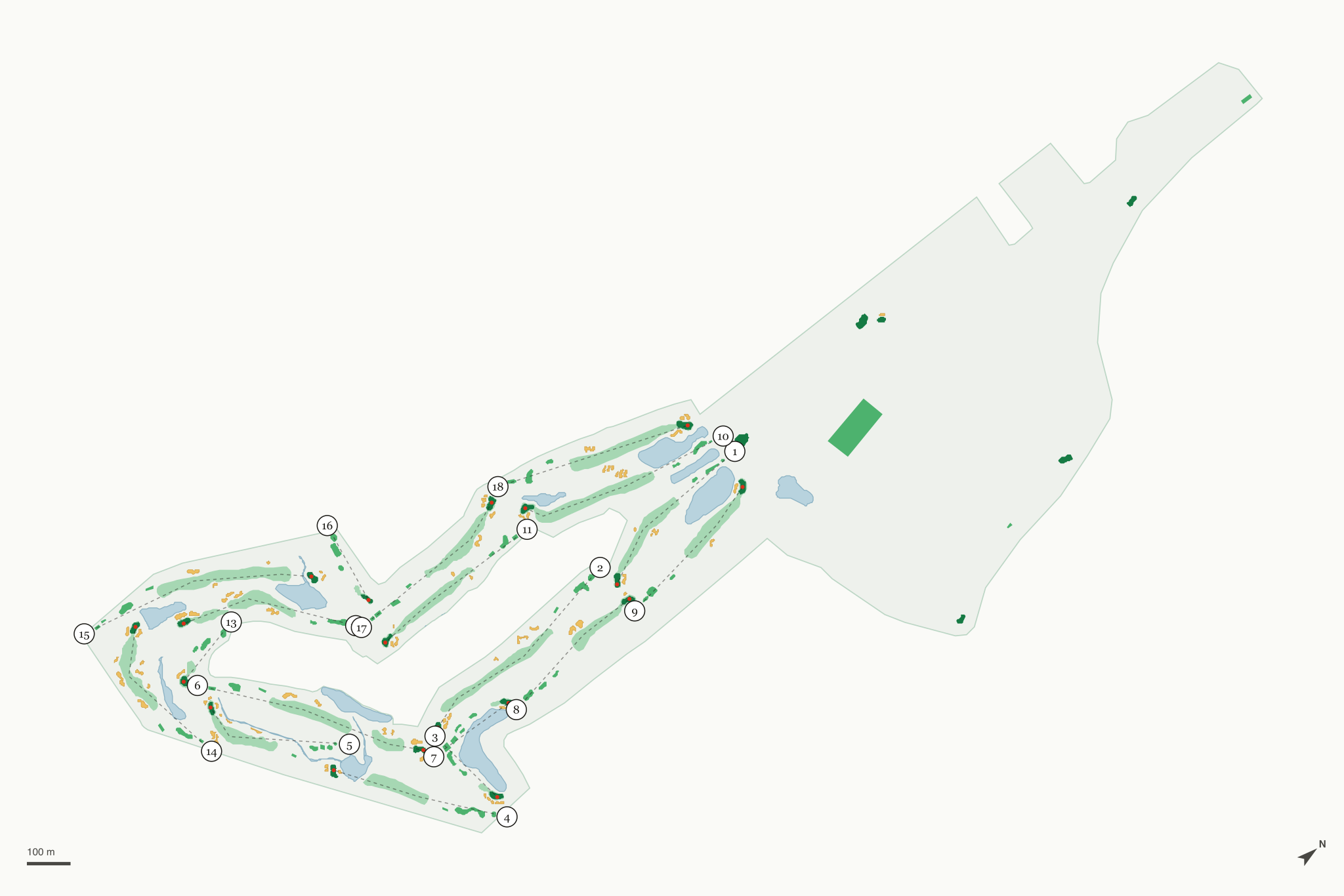 Map of The Legends Golf Club