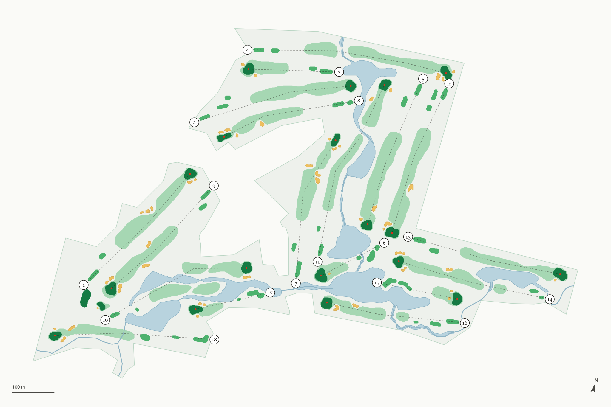 Map of Fox Run Golf Links