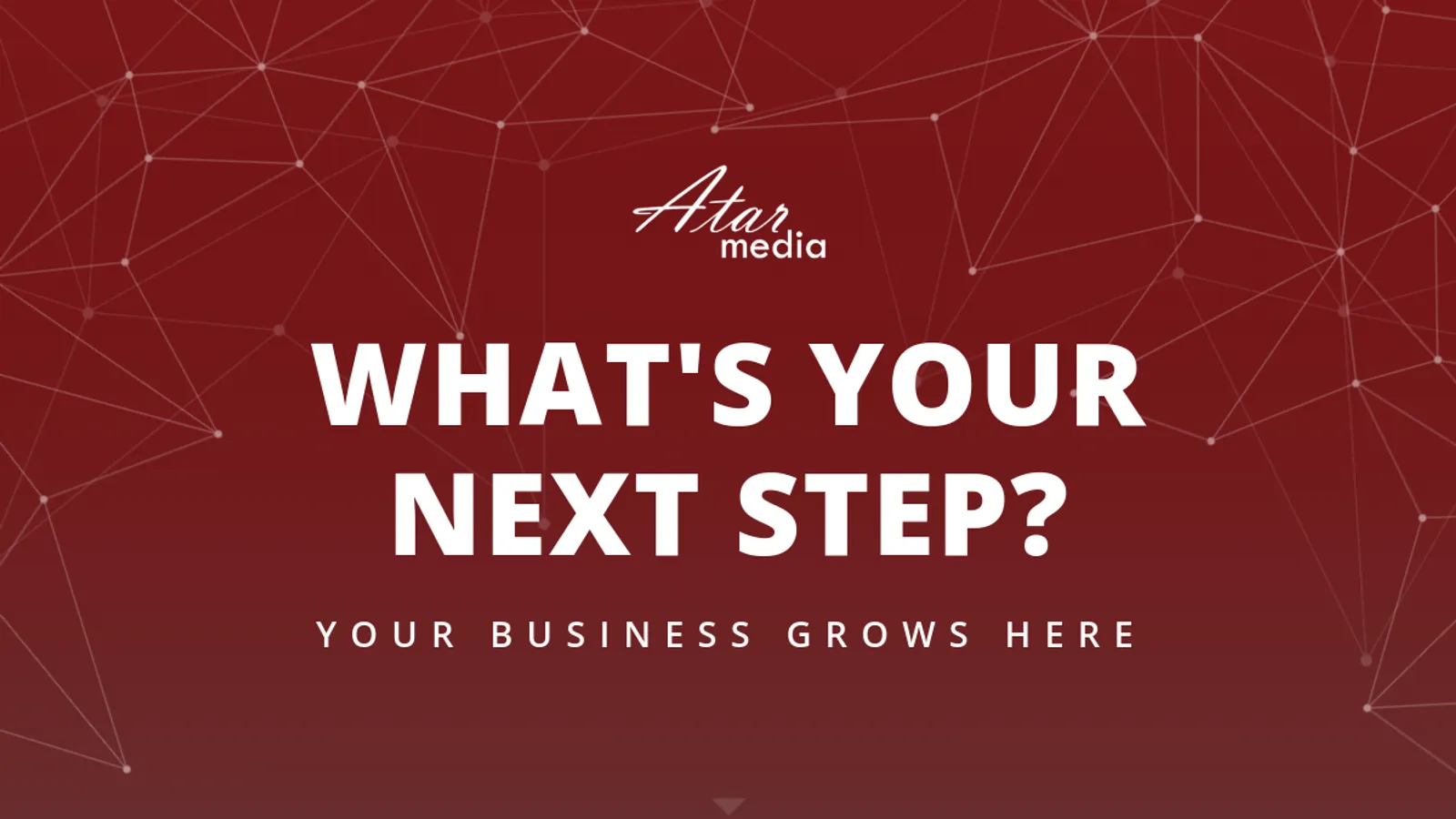 Screenshot of the Atar Media homepage