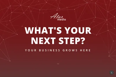 Screenshot of the Atar Media homepage
