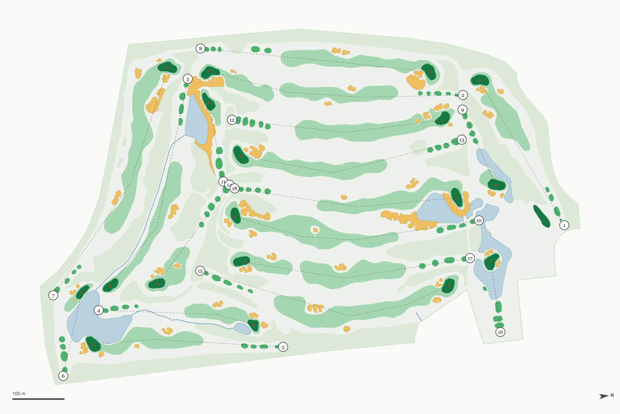 Map of Bali Hai Golf Club