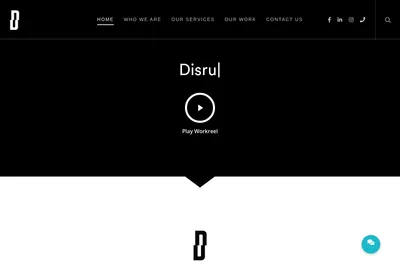 Screenshot of the Disruptiv Digital Pty Ltd homepage