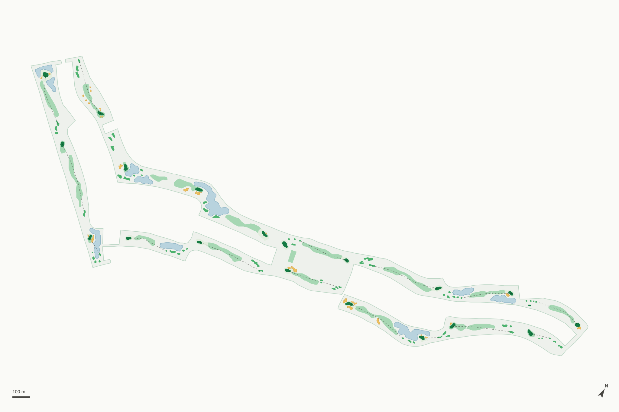Map of Trail Ridge Golf Course