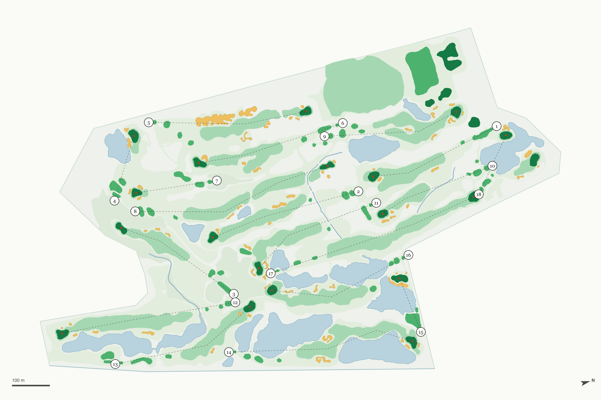 Map of Palmira Golf & Country Club