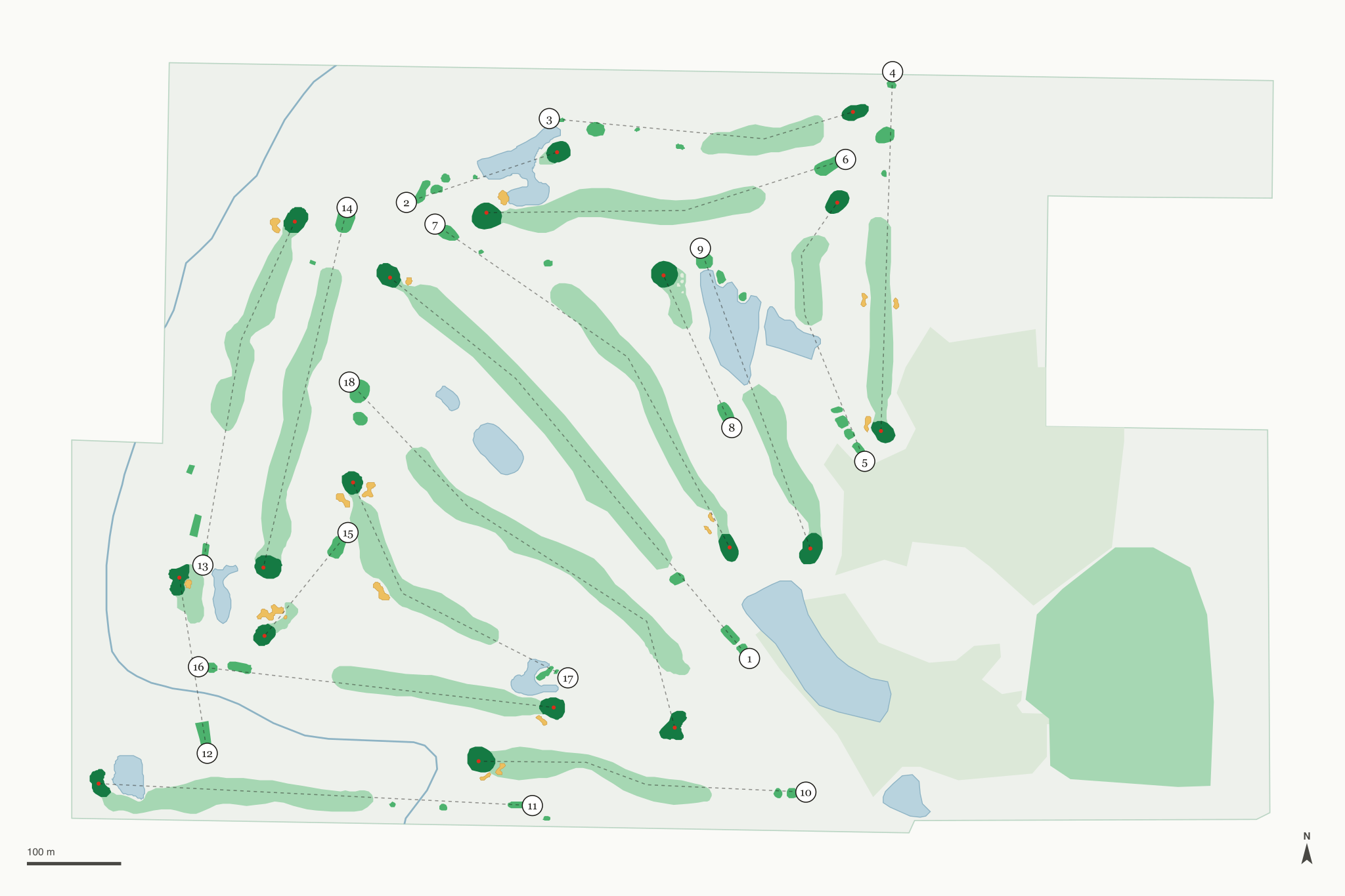 Map of Pinnacle Country Club