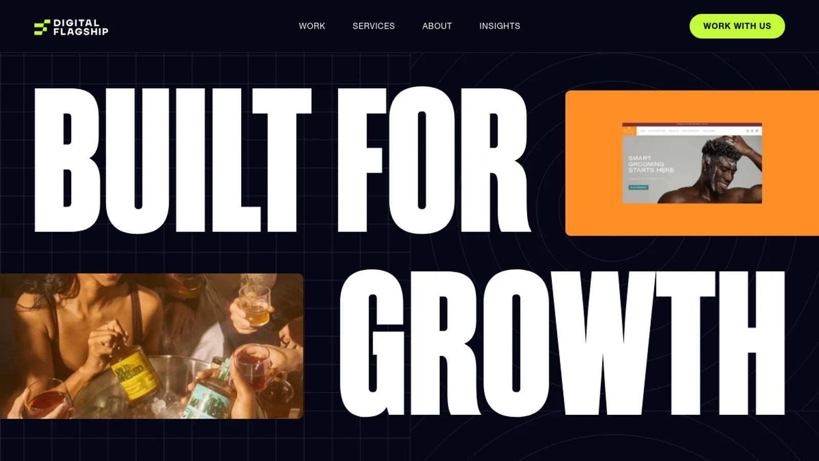 Screenshot of the Digital Flagship homepage
