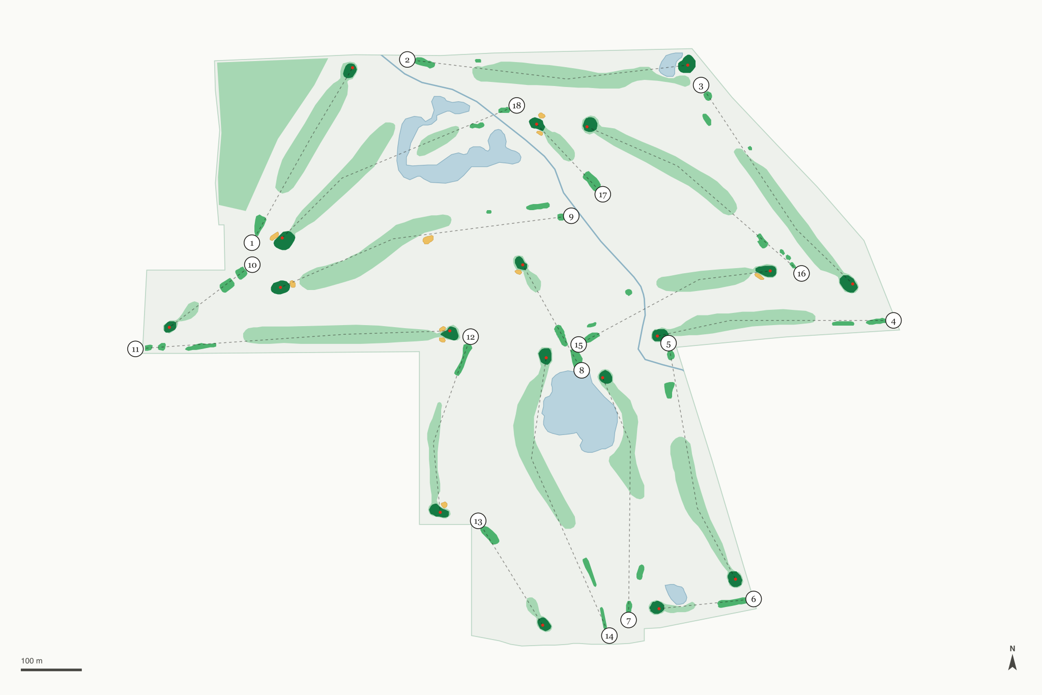 Map of Meadow Brook Golf Course