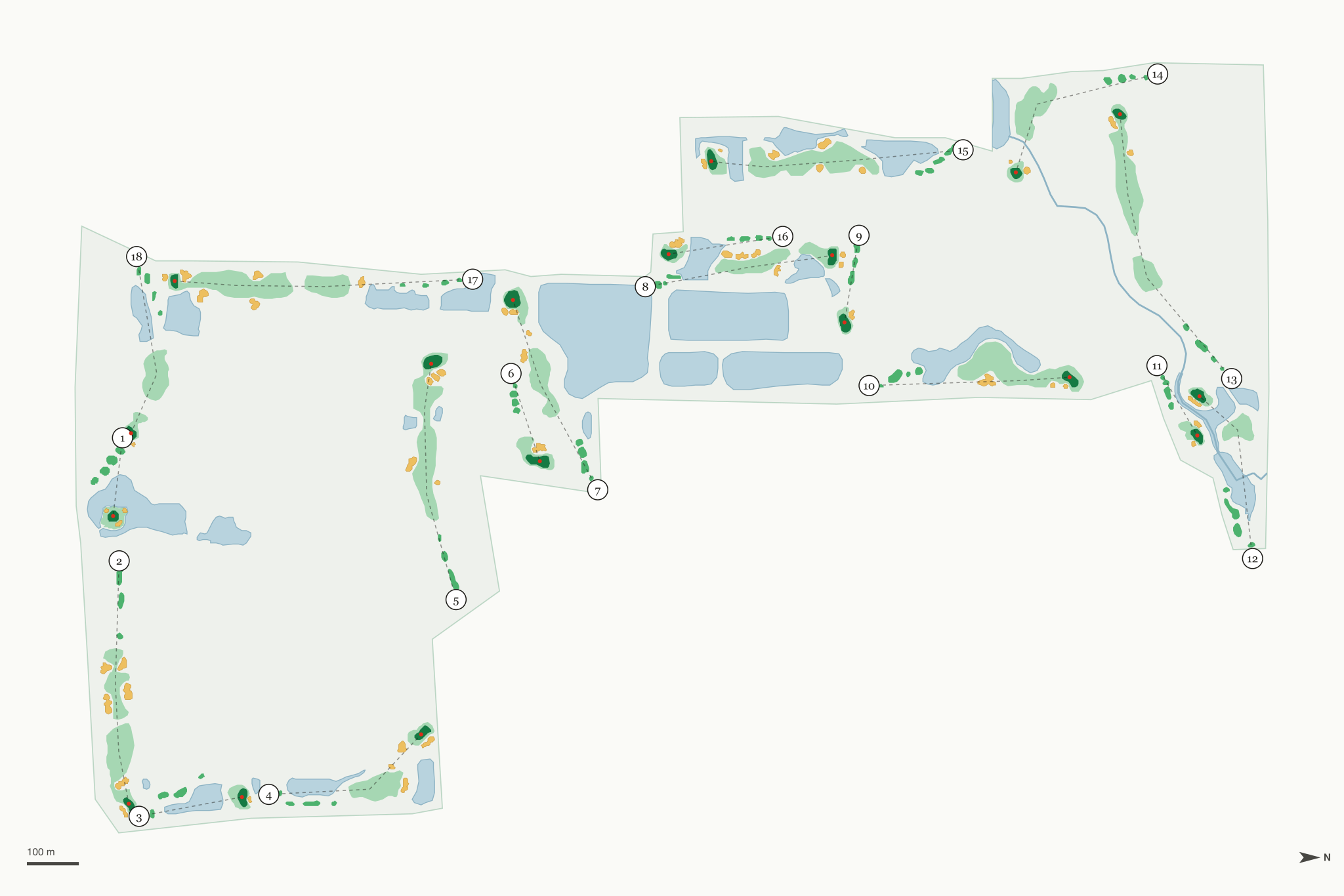 Map of Tanna Farms Golf Club