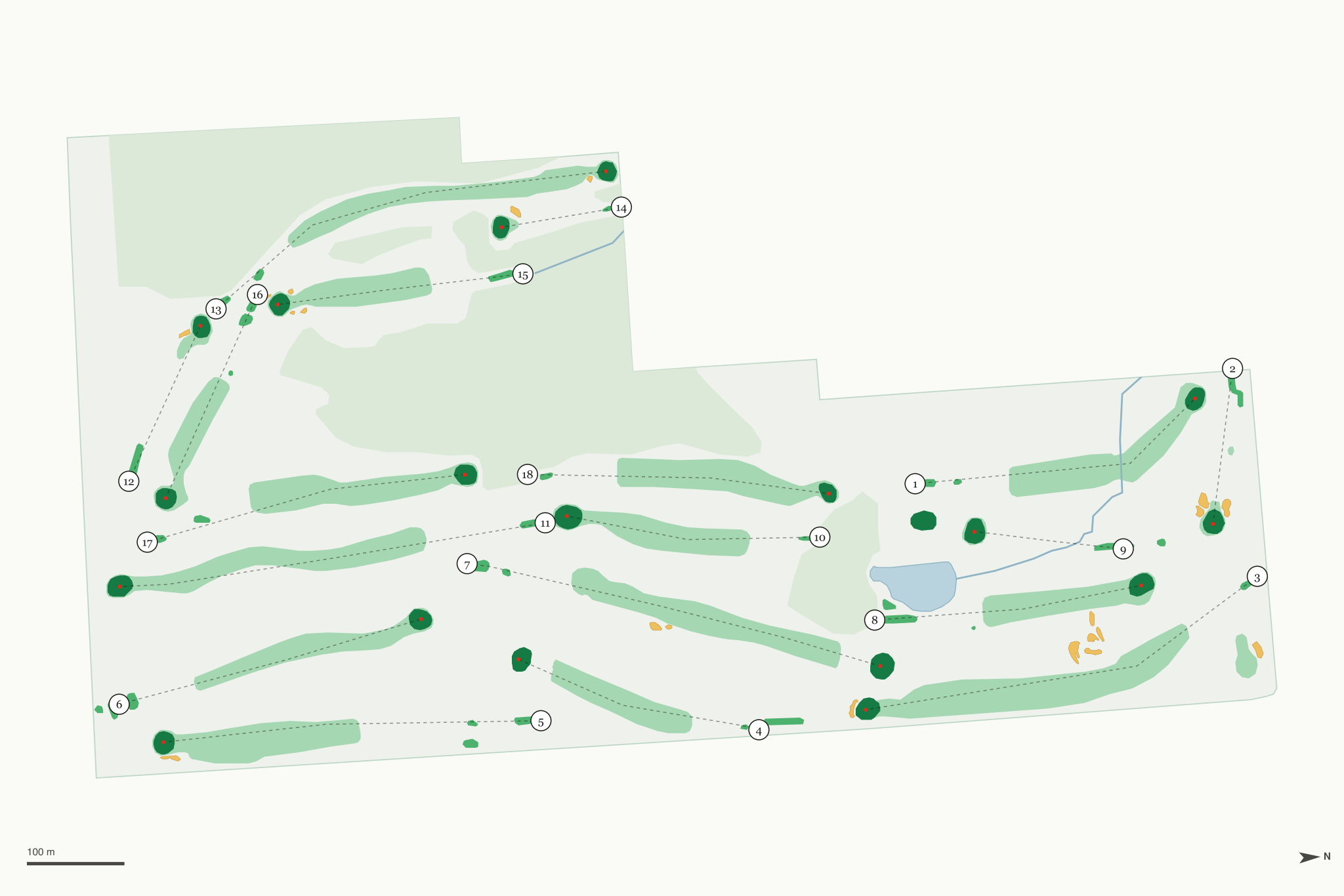 Map of Elmbrook Golf Course