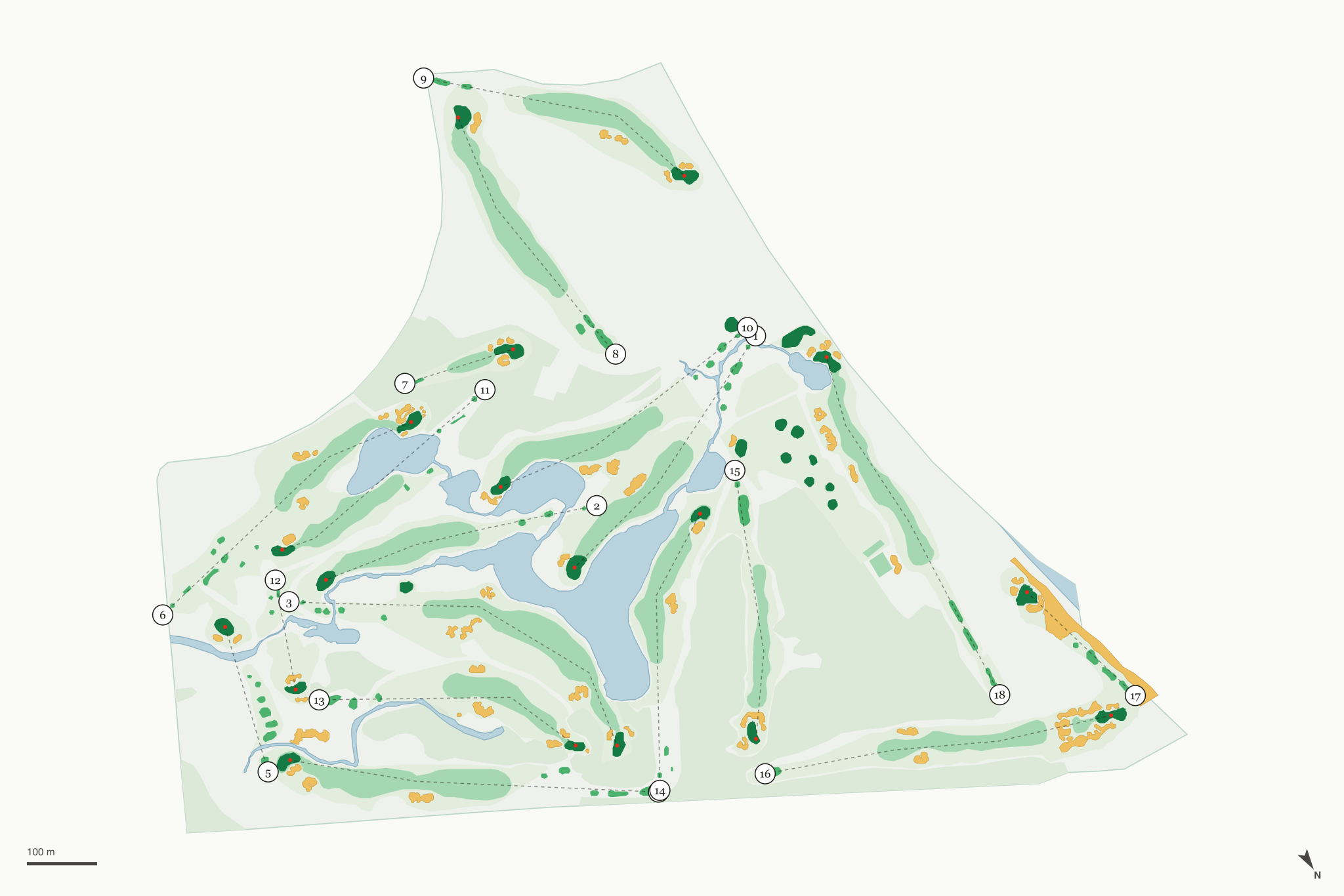 Map of Edgewood Tahoe Golf Course