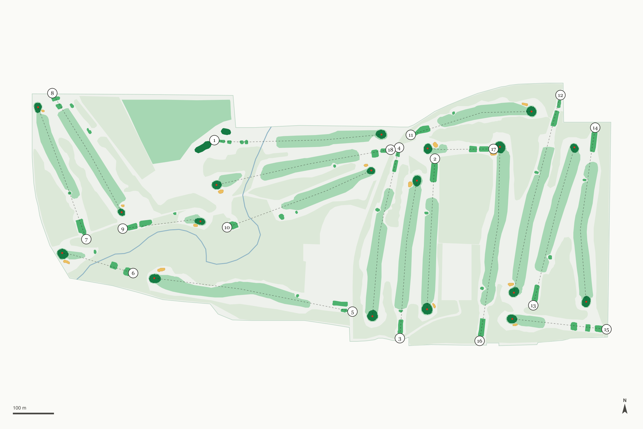 Map of Bonneville Golf Course