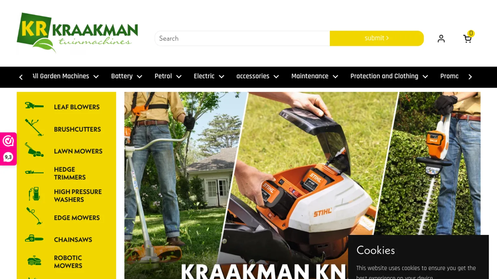 Screenshot of the Project23 homepage