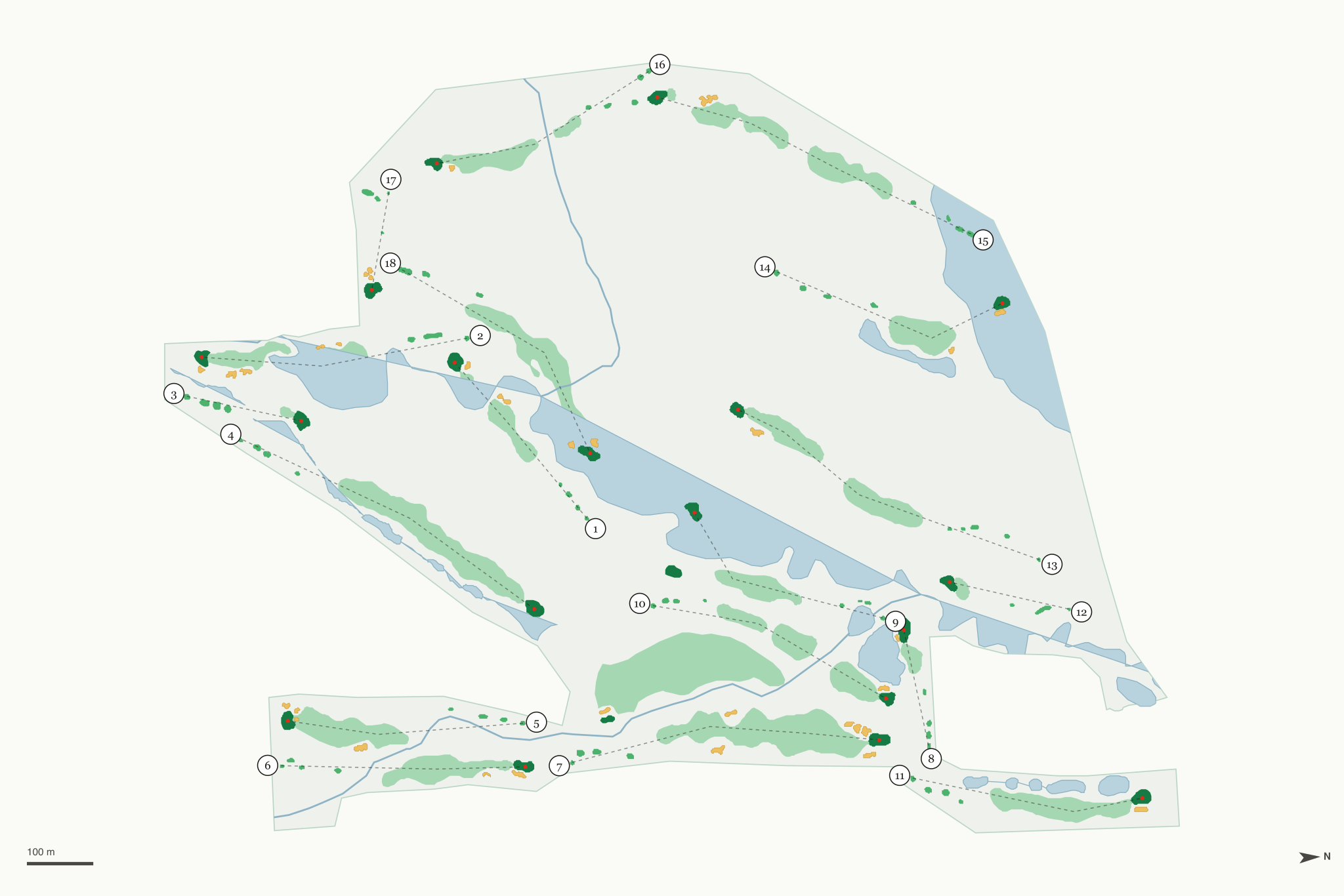 Map of Gypsum Creek Golf Course