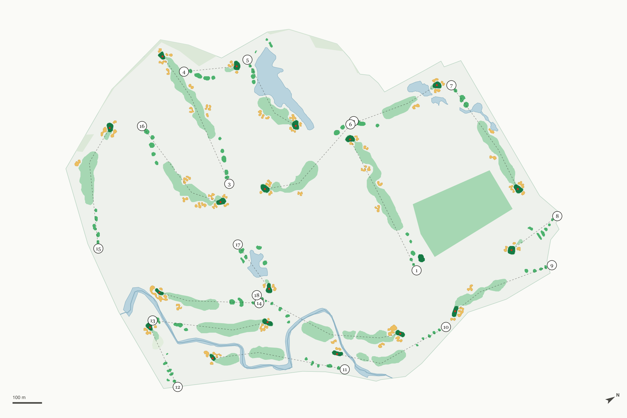Map of WeaverRidge Golf Club