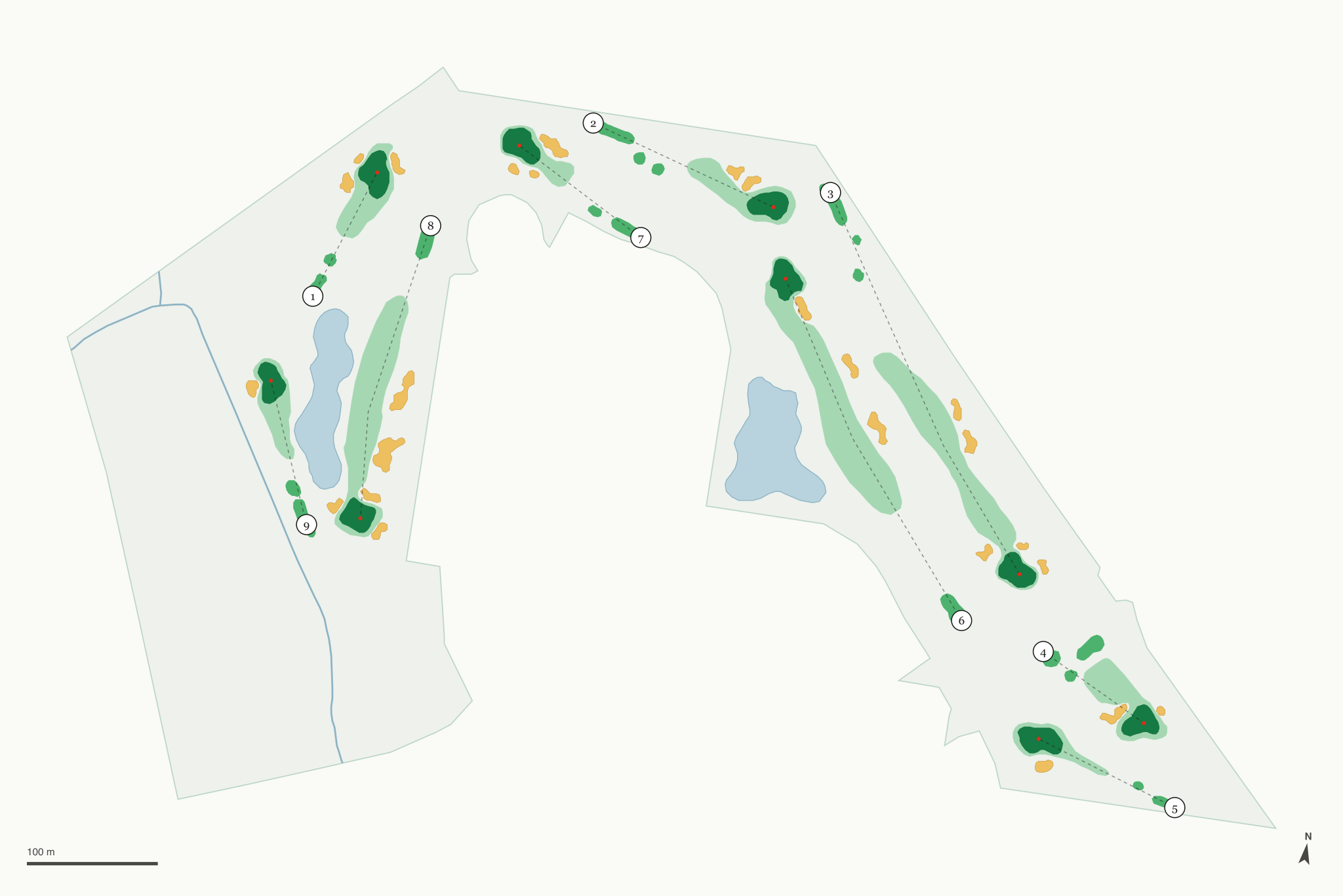 Map of Mission Hills of Hayward Golf Course