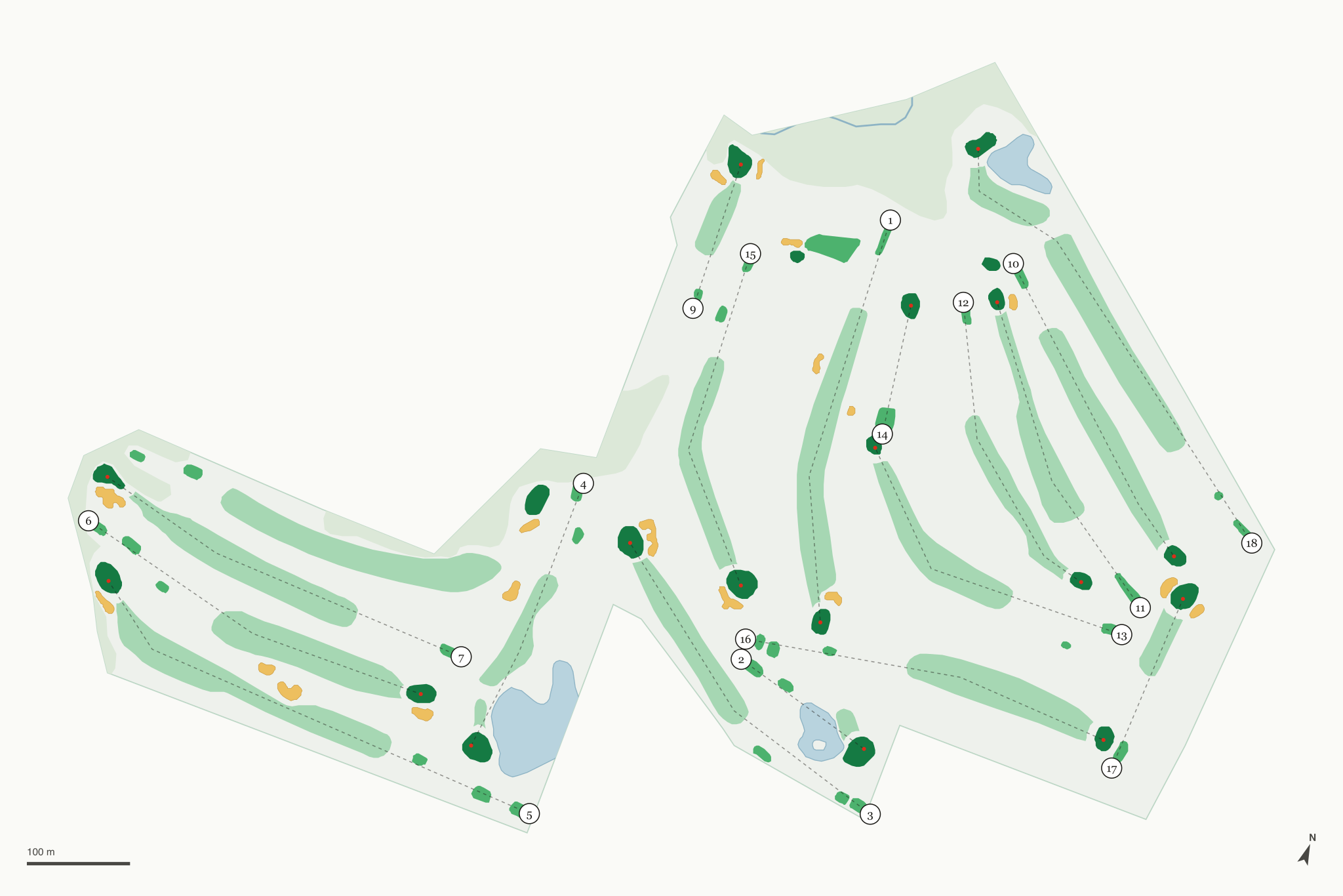 Map of Dodge Country Club
