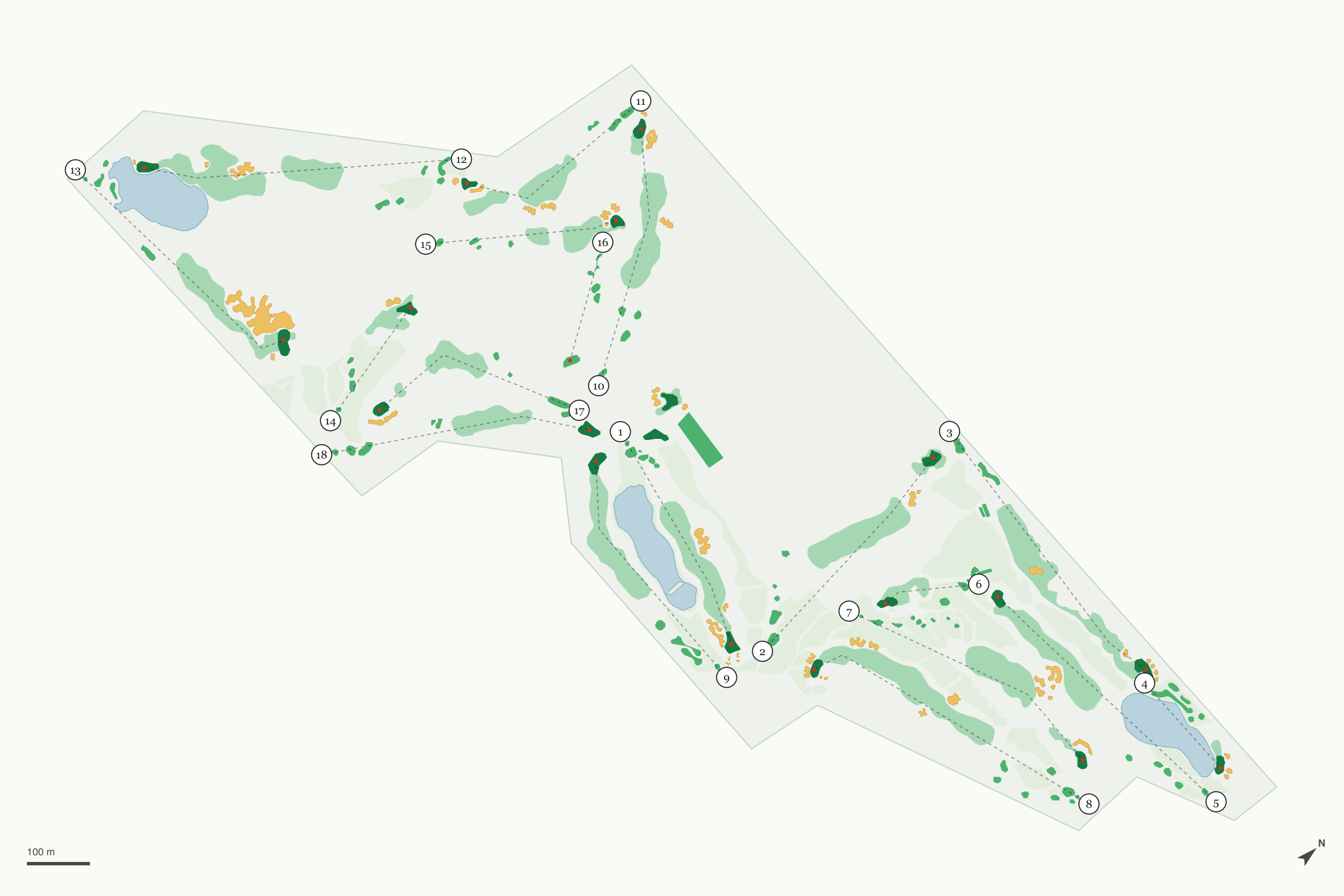 Map of Bear Slide Golf Club