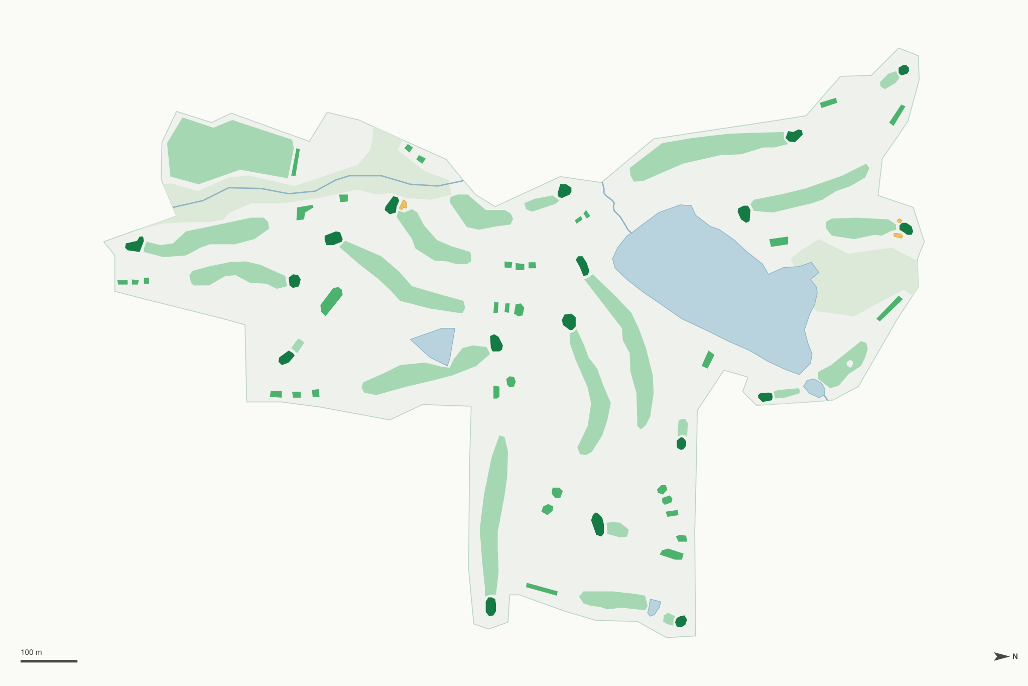 Map of Hodge Park Golf Course