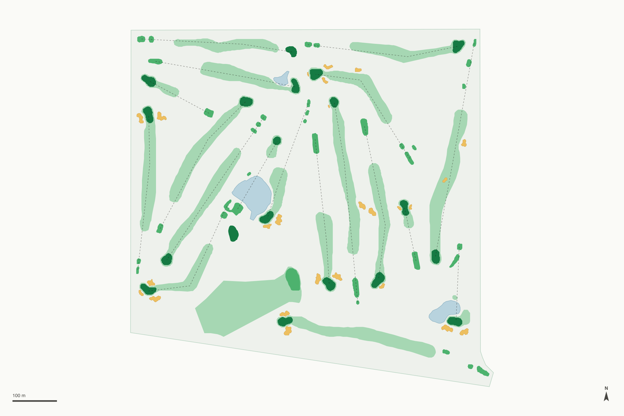 Map of Manitou Ridge Golf Course
