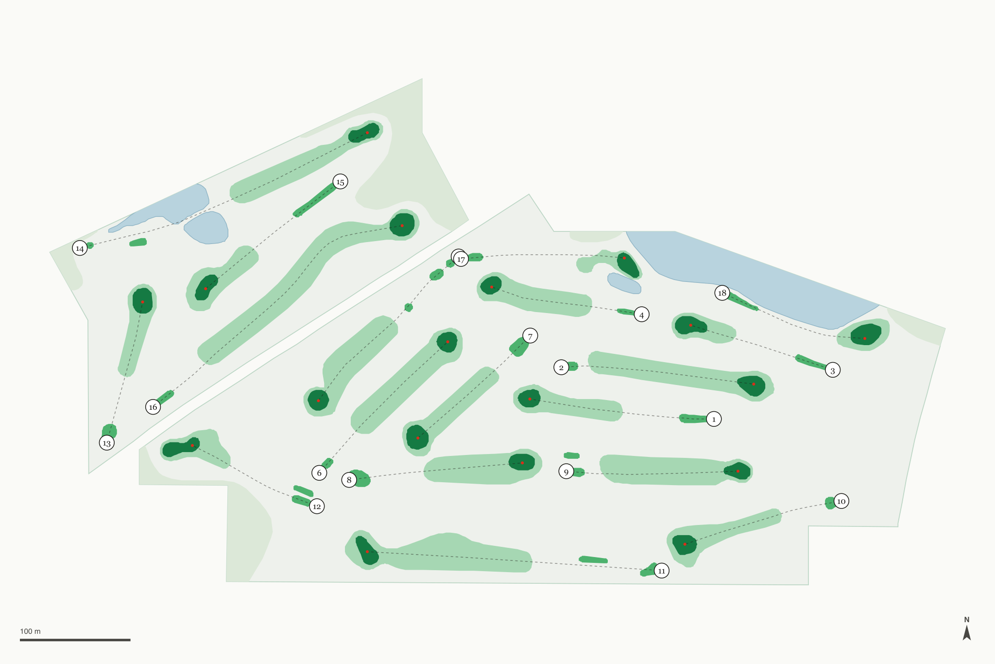 Map of Gem Lake Hills Golf Course