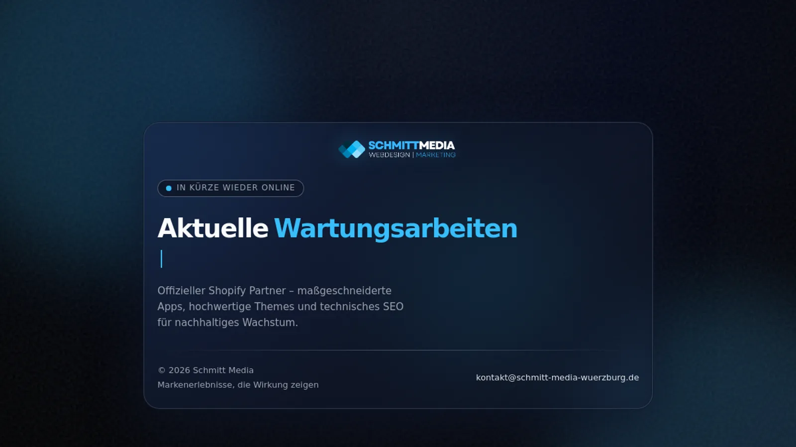 Screenshot of the SCHMITT MEDIA - WEBDESIGN & MARKETING homepage