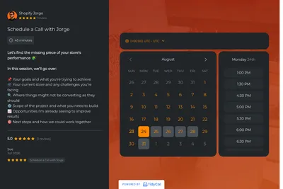 Screenshot of the Jorge G. homepage
