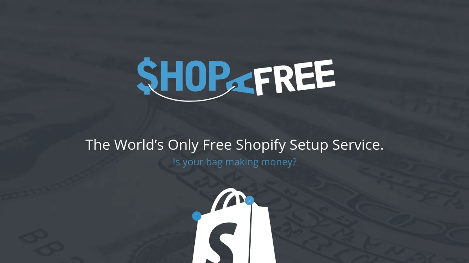 Screenshot of the ShopaFree homepage