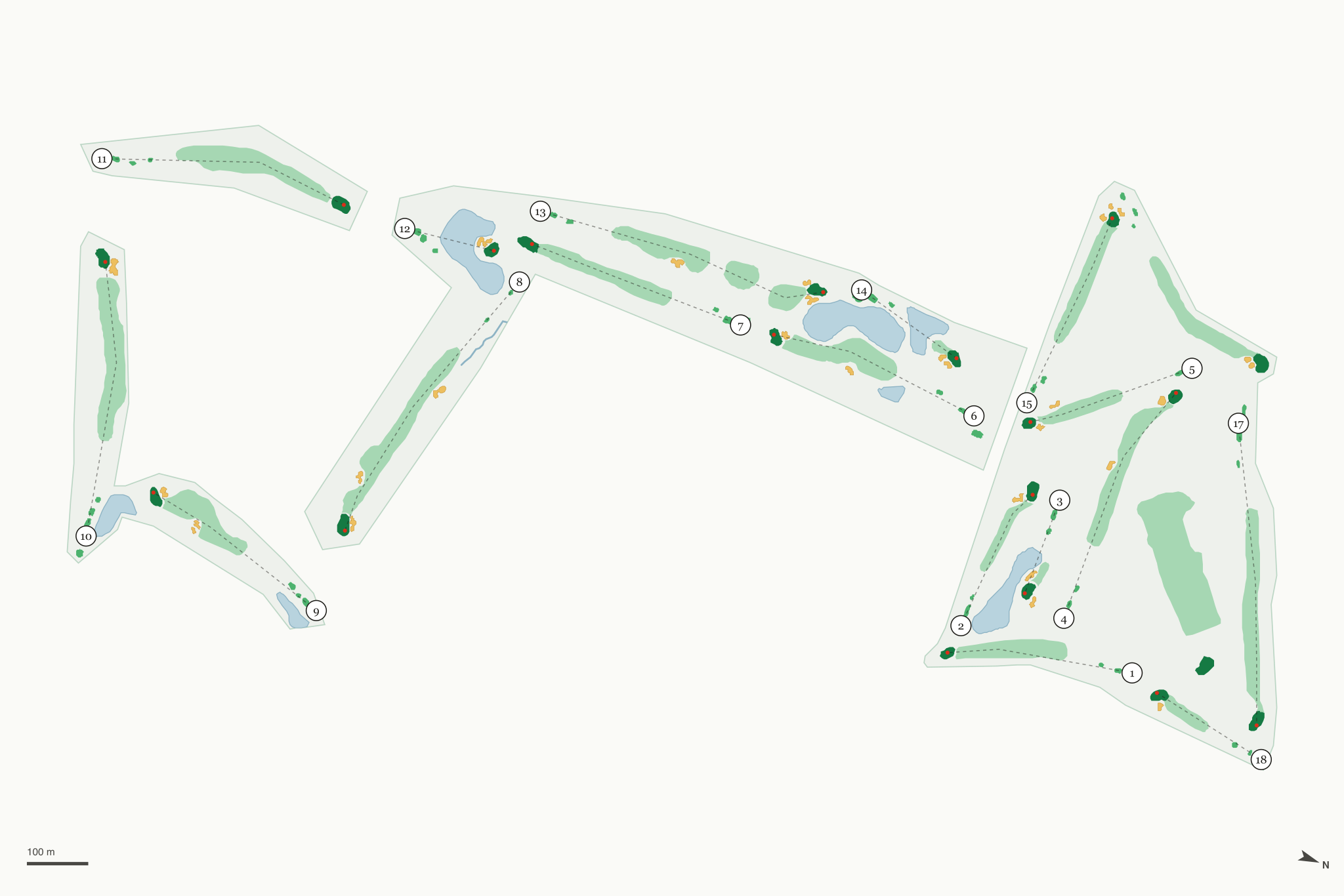 Map of Elephant Rocks Golf Course