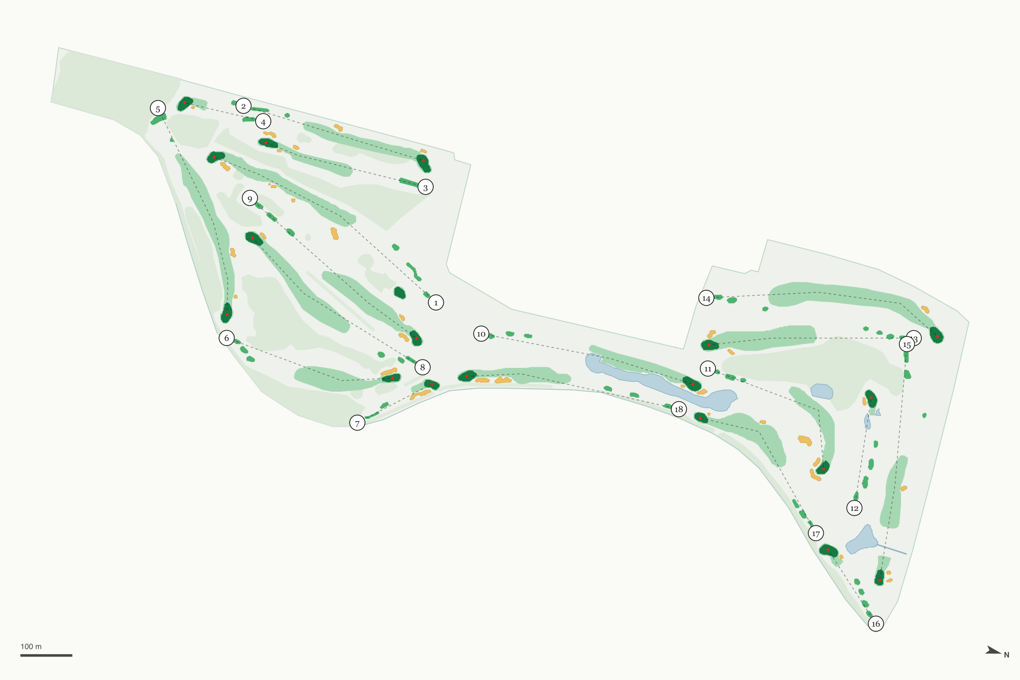 Map of Coffin Golf Course