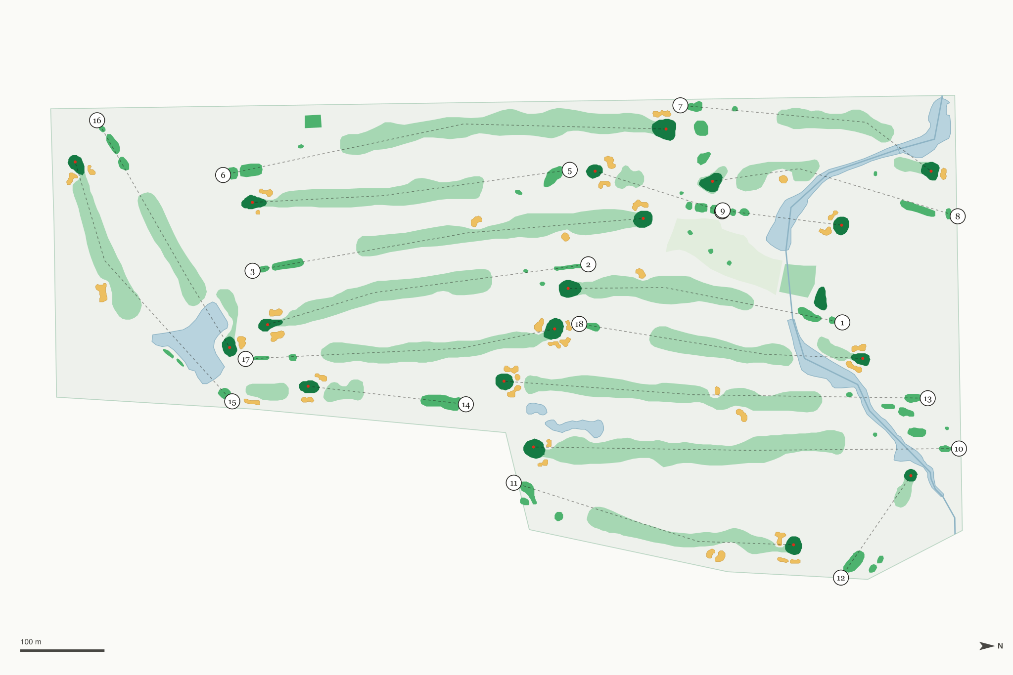 Map of Washtenaw Golf Club