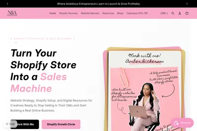 Screenshot of the N&A Collective homepage