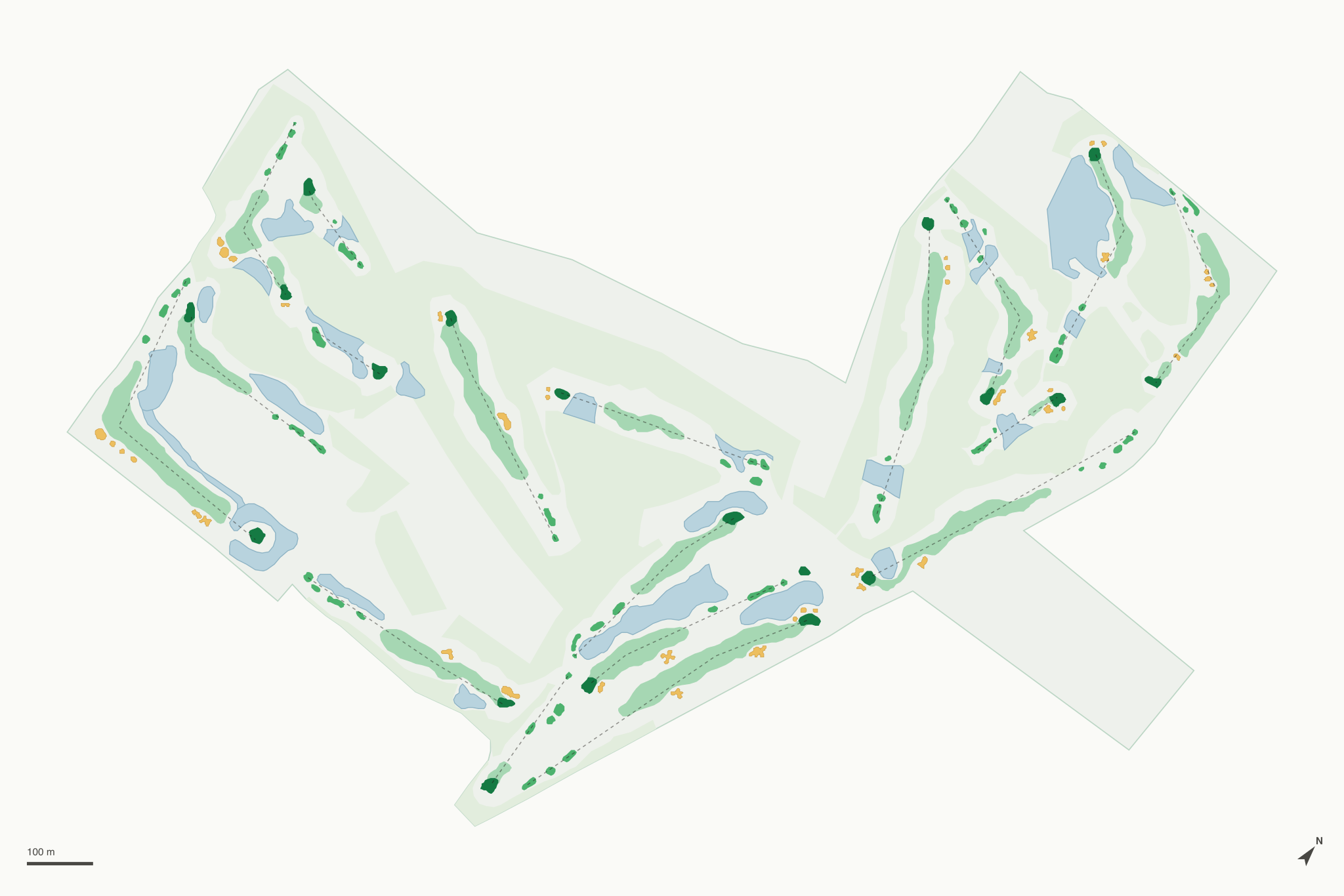Map of Timbers Golf Club