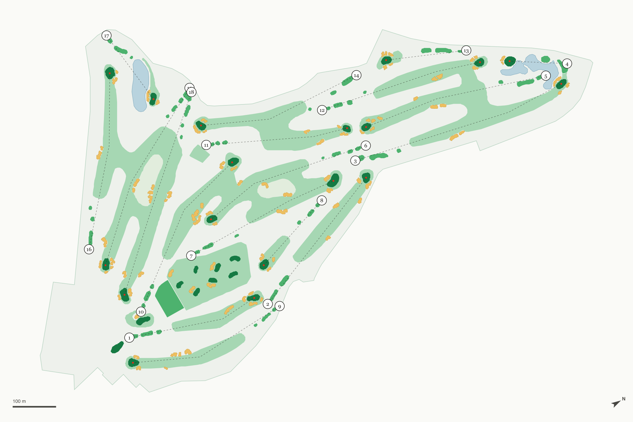 Map of Newport Beach Country Club