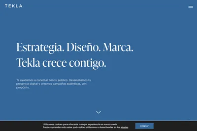 Screenshot of the Tekla.io homepage