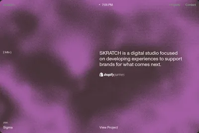 Screenshot of the SKRATCH homepage