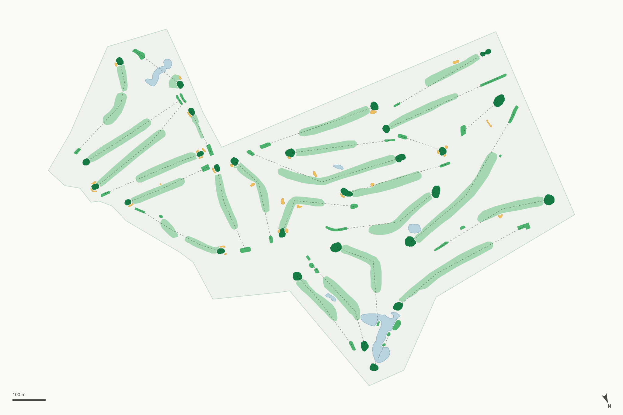 Map of Indian Lake Hills Golf Course