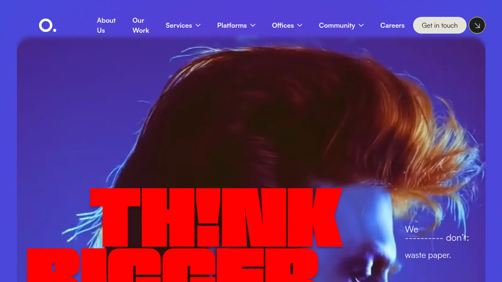 Screenshot of the Overdose. homepage