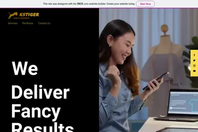 Screenshot of the KSTiger Fancy Commerce homepage