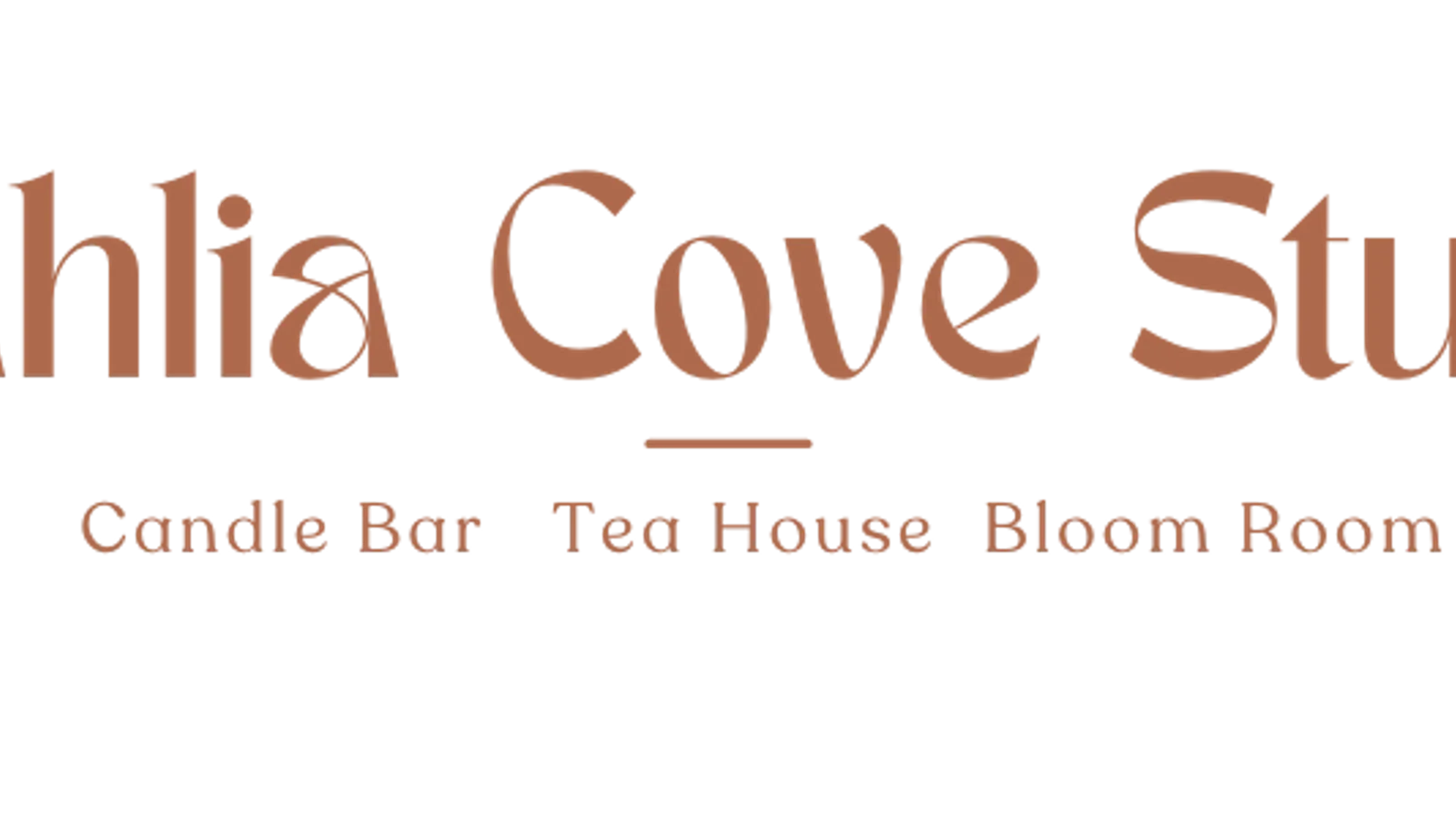 Dahlia Cove Studio- Tea House, Candle Bar, and Bloom Room