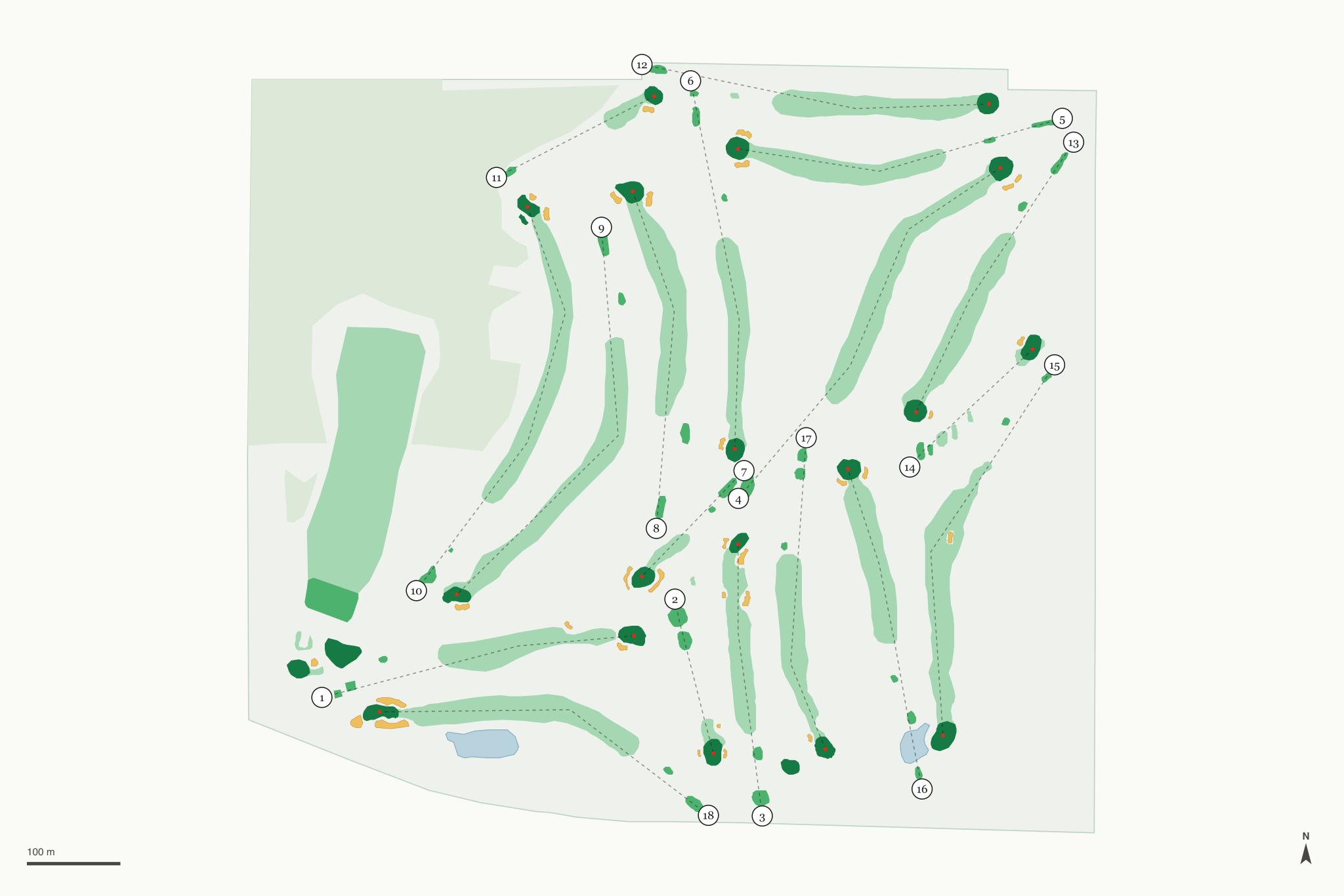 Map of Bemidji Town and Country Club