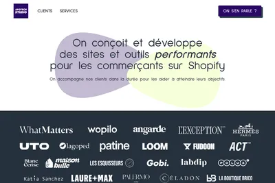 Screenshot of the Apotech Studio homepage
