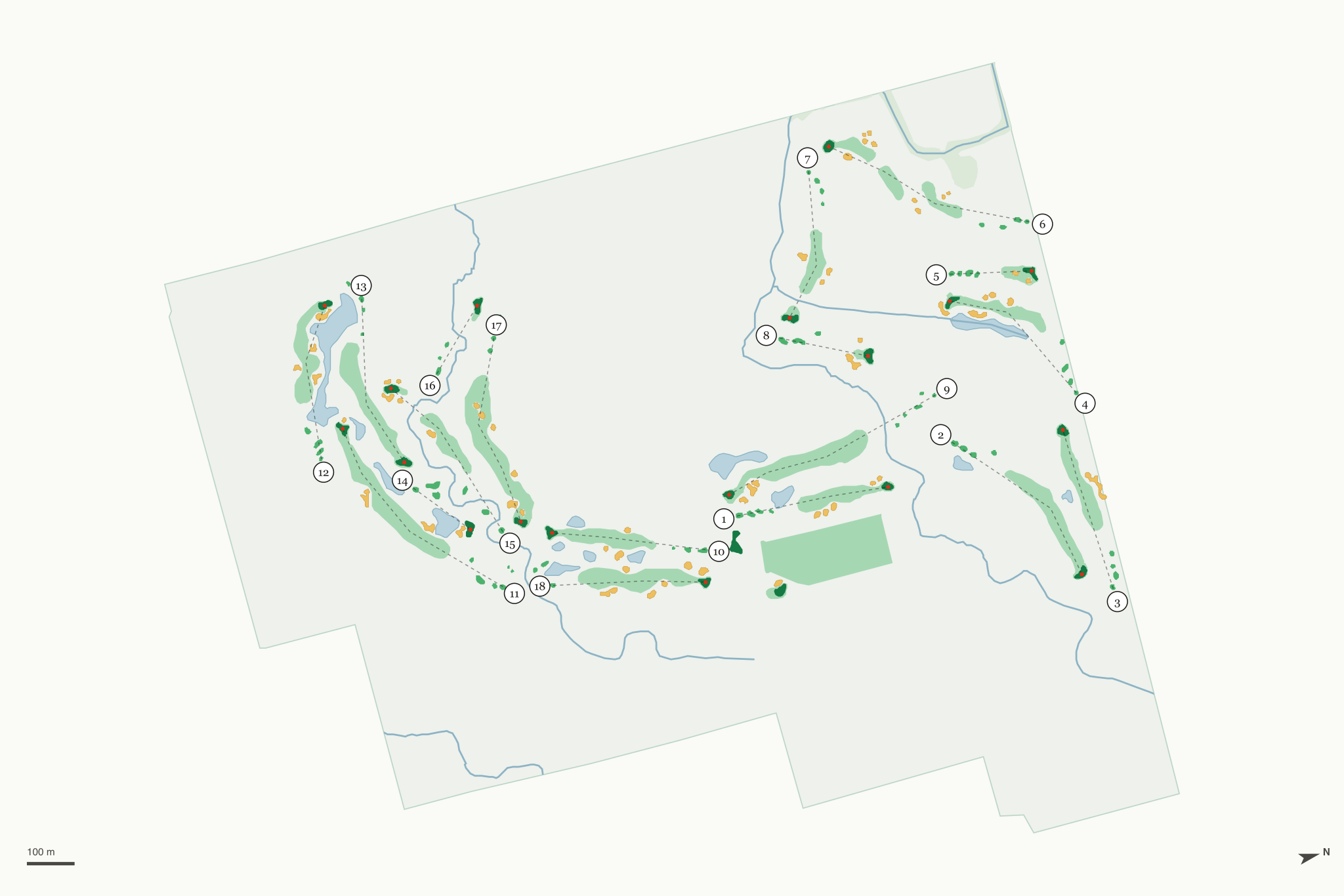Map of North Bellingham Golf Course