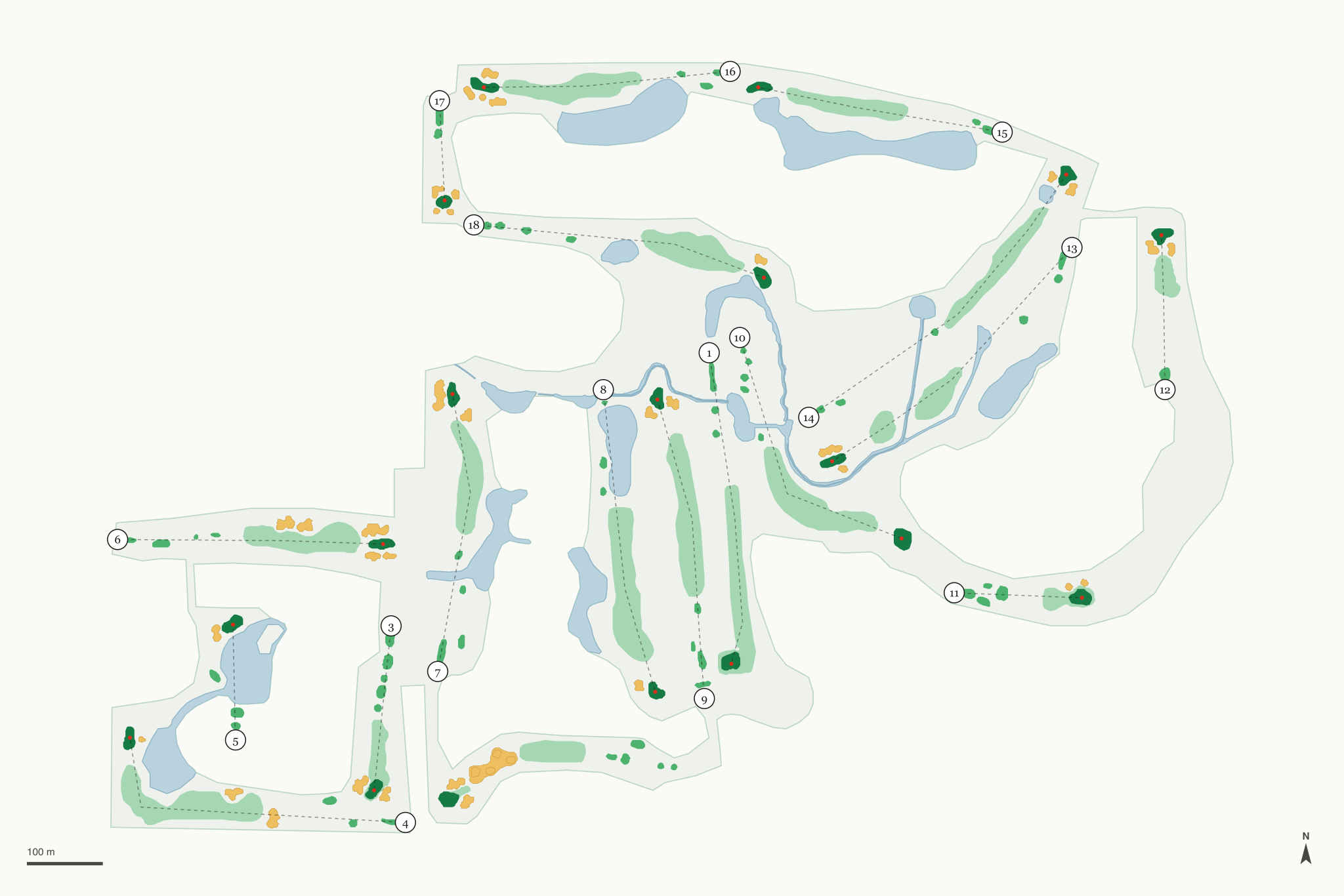 Map of Gleneagle Golf Club