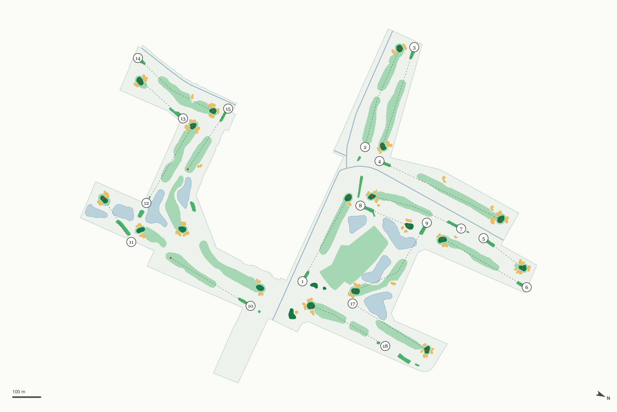 Map of Ken McDonald Golf Course