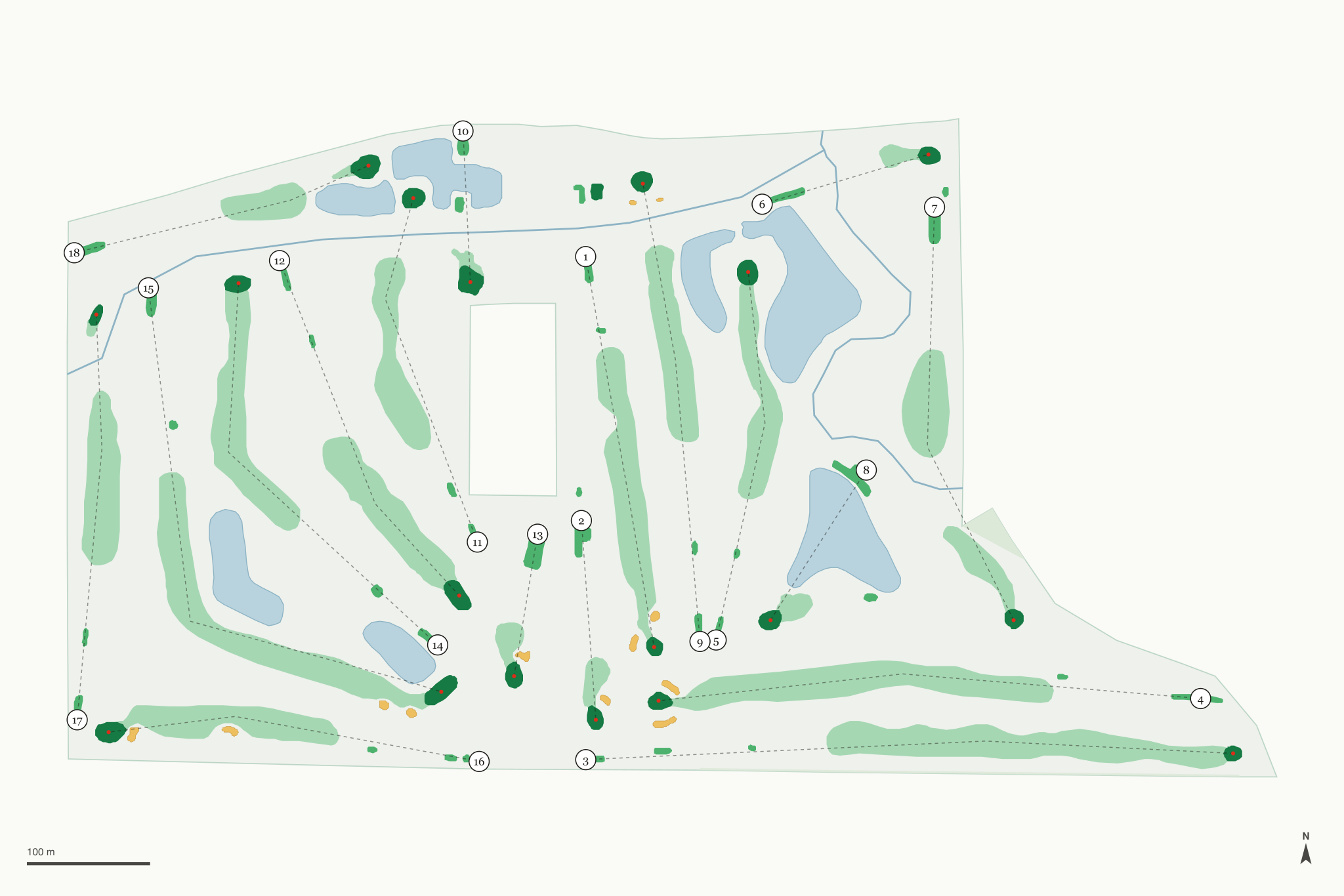 Map of Birch Run Golf Club