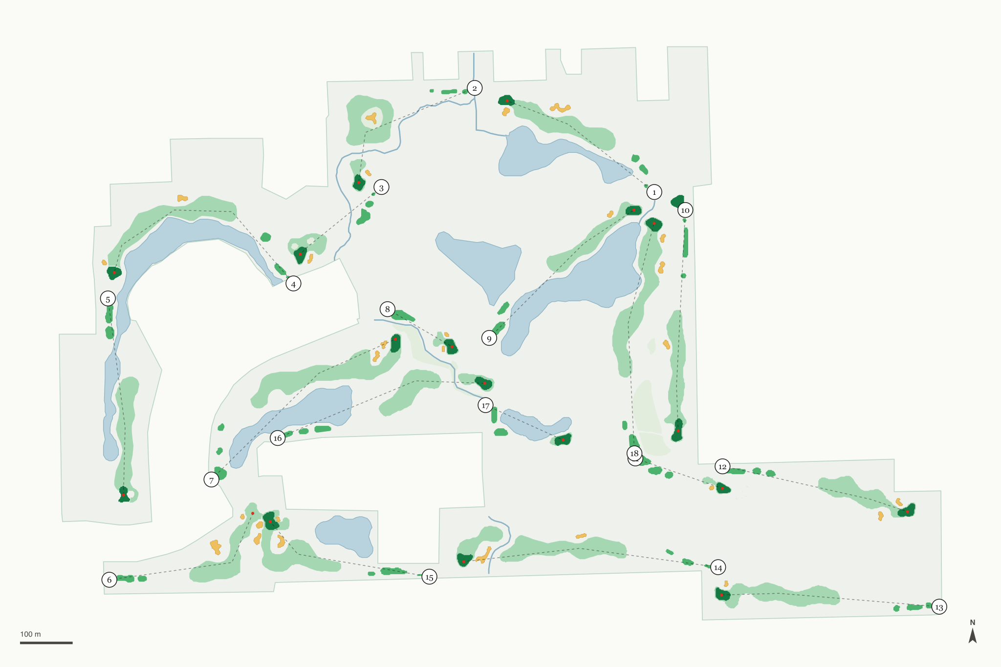 Map of Eagle's Landing Golf Club