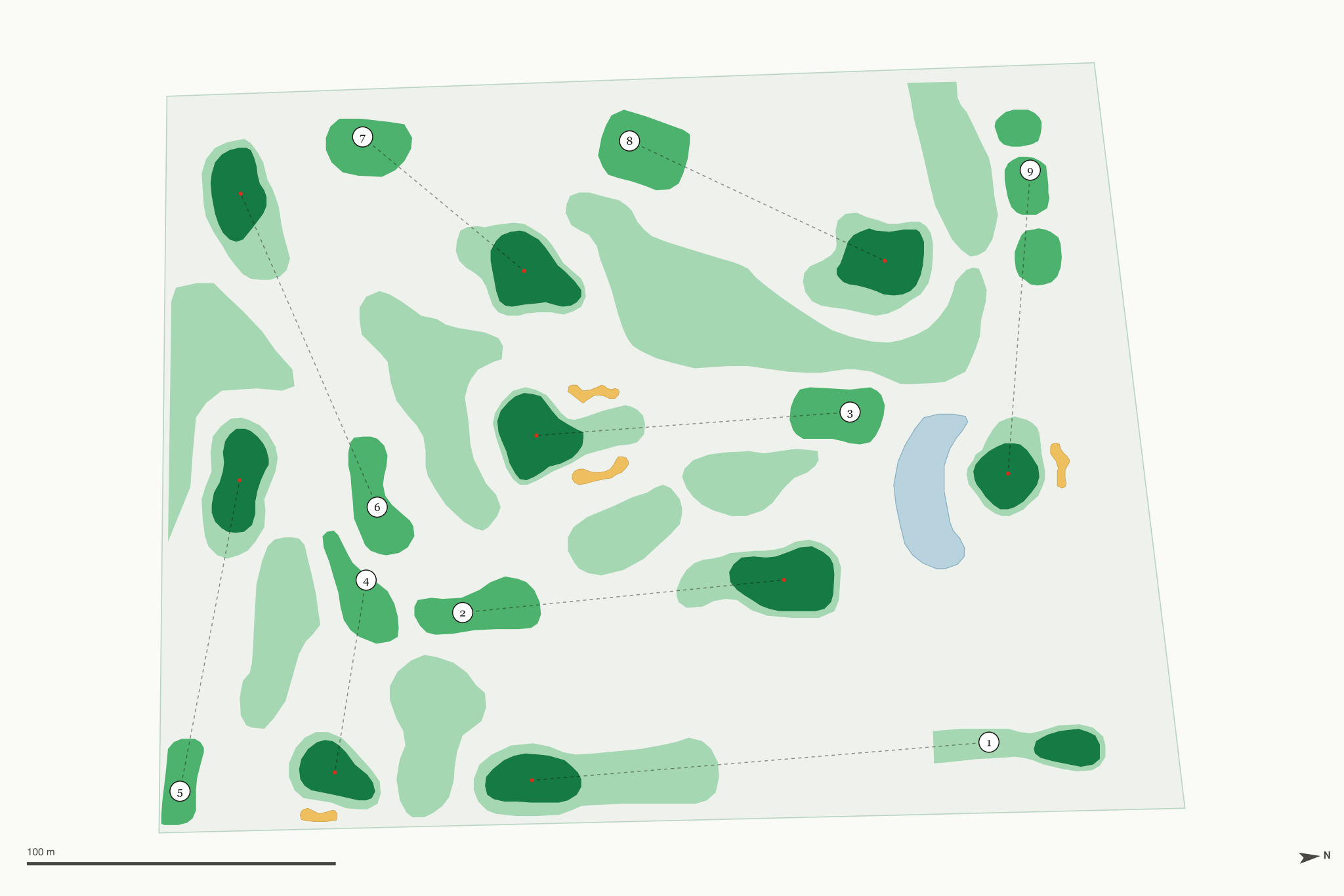 Map of Cantigny Golf's Youth Links