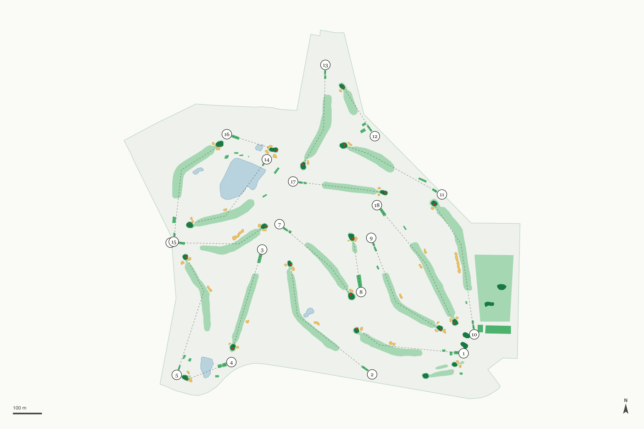 Map of Sierra Sage Golf Course