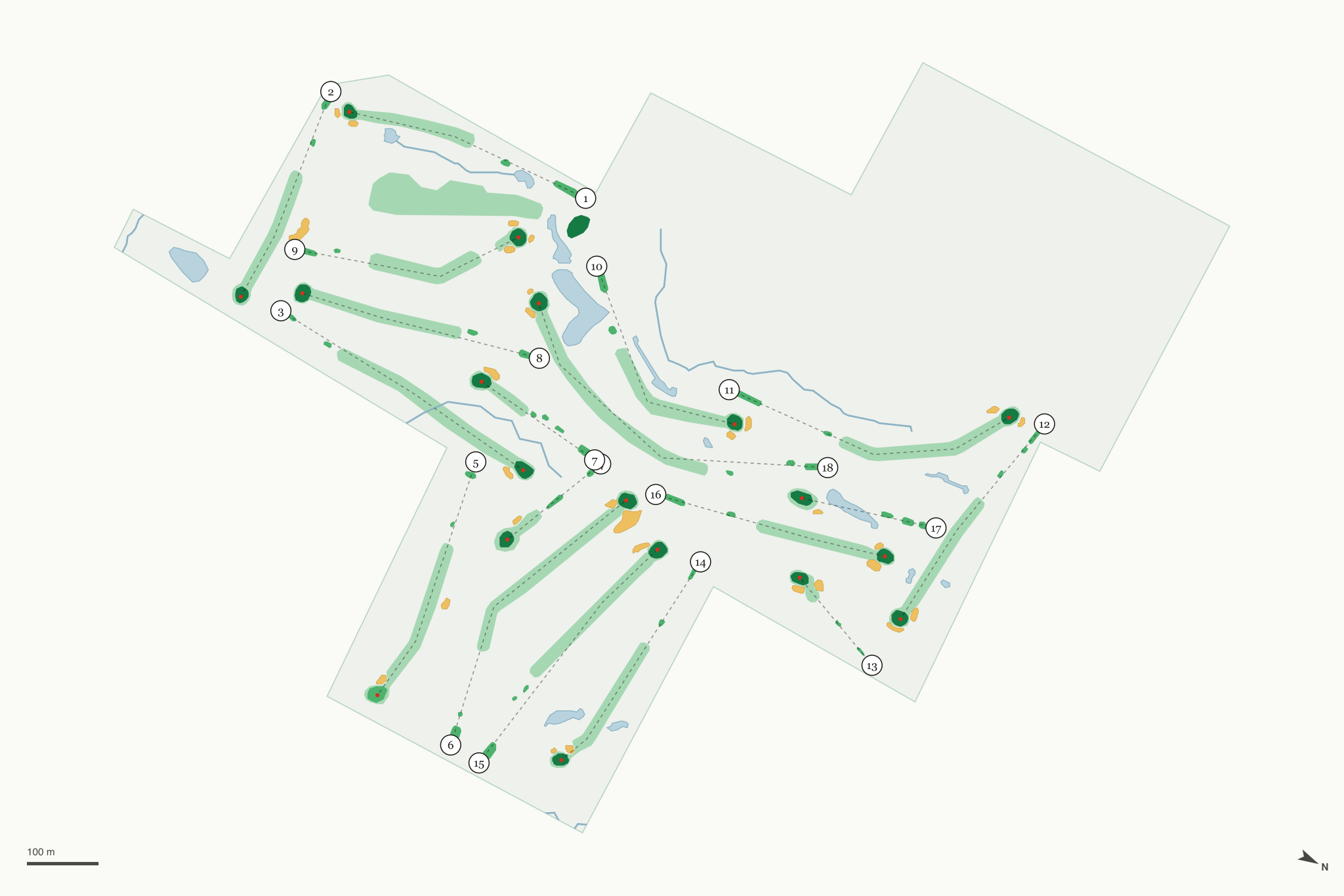 Map of Chase Hammond Golf Course