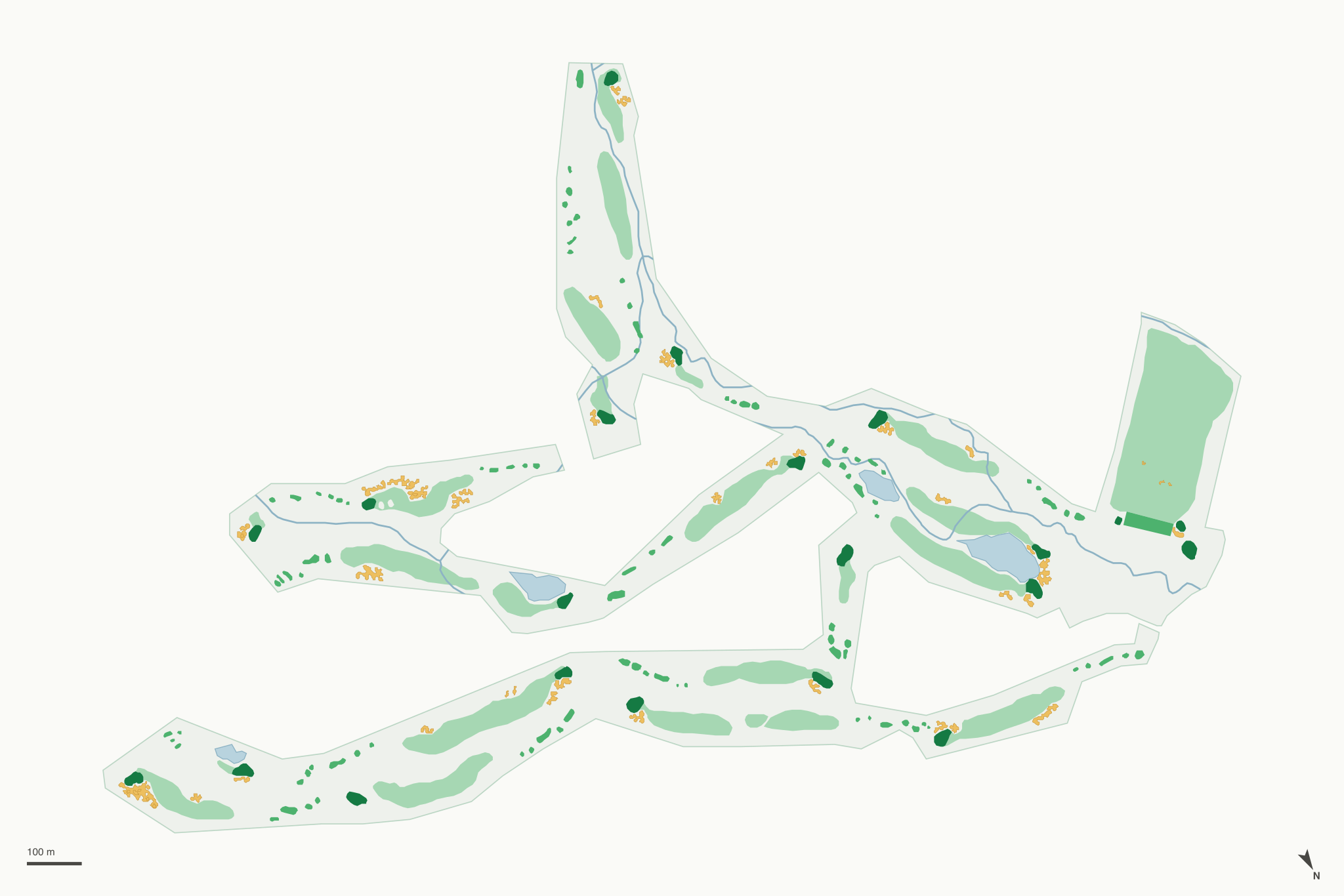 Map of Eagle Ranch Golf Course
